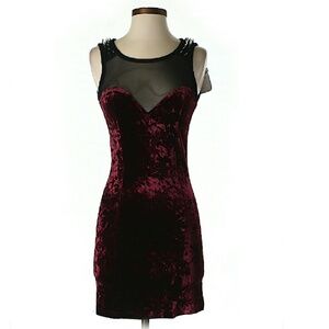 Millau Spiked Shoulder Dress